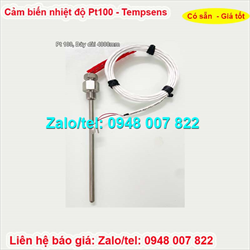 Dây cảm biến nhiệt độ Pt100 dài 4000mm Tempsens